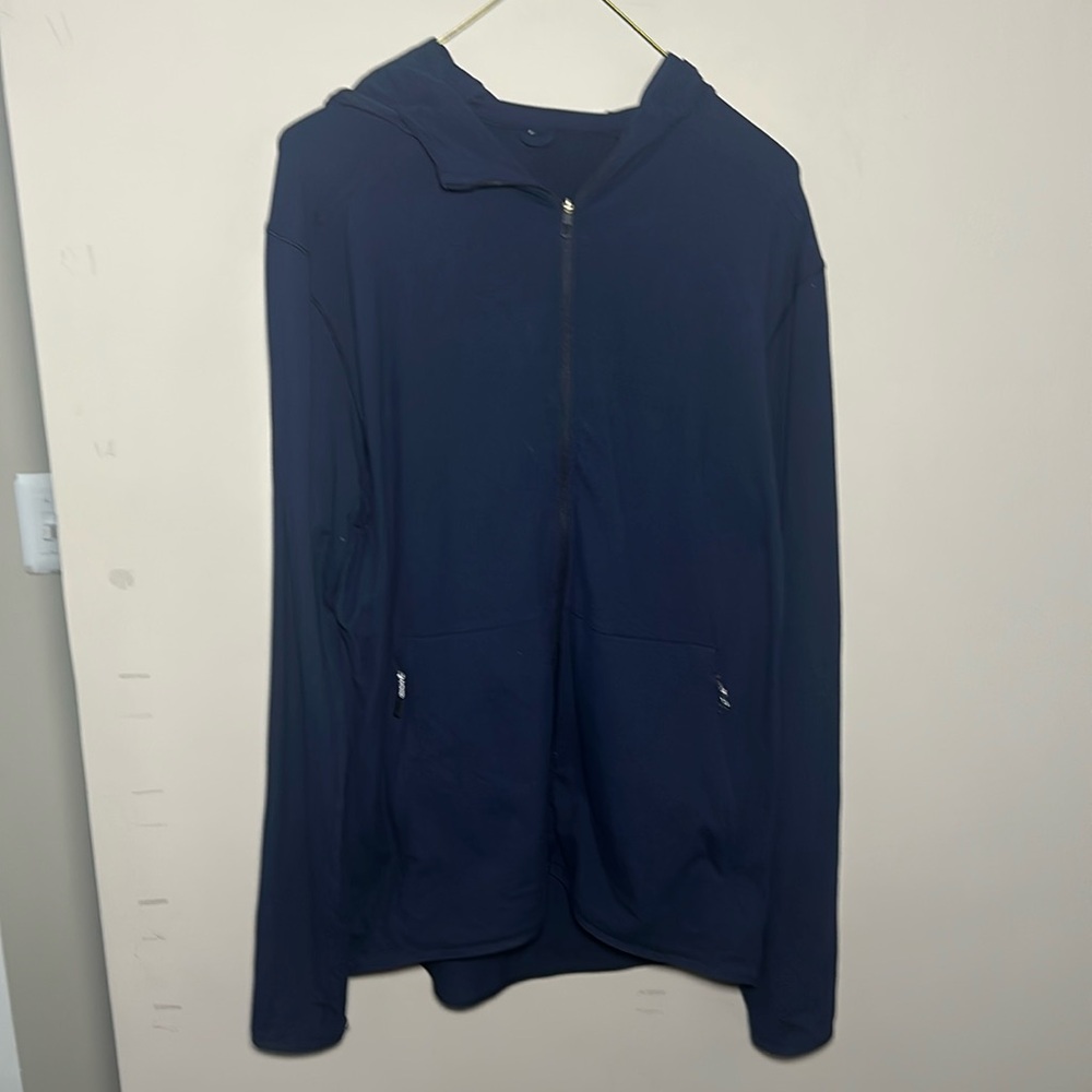 Lululemon Athletica Men's Navy Zip-Up Sweater